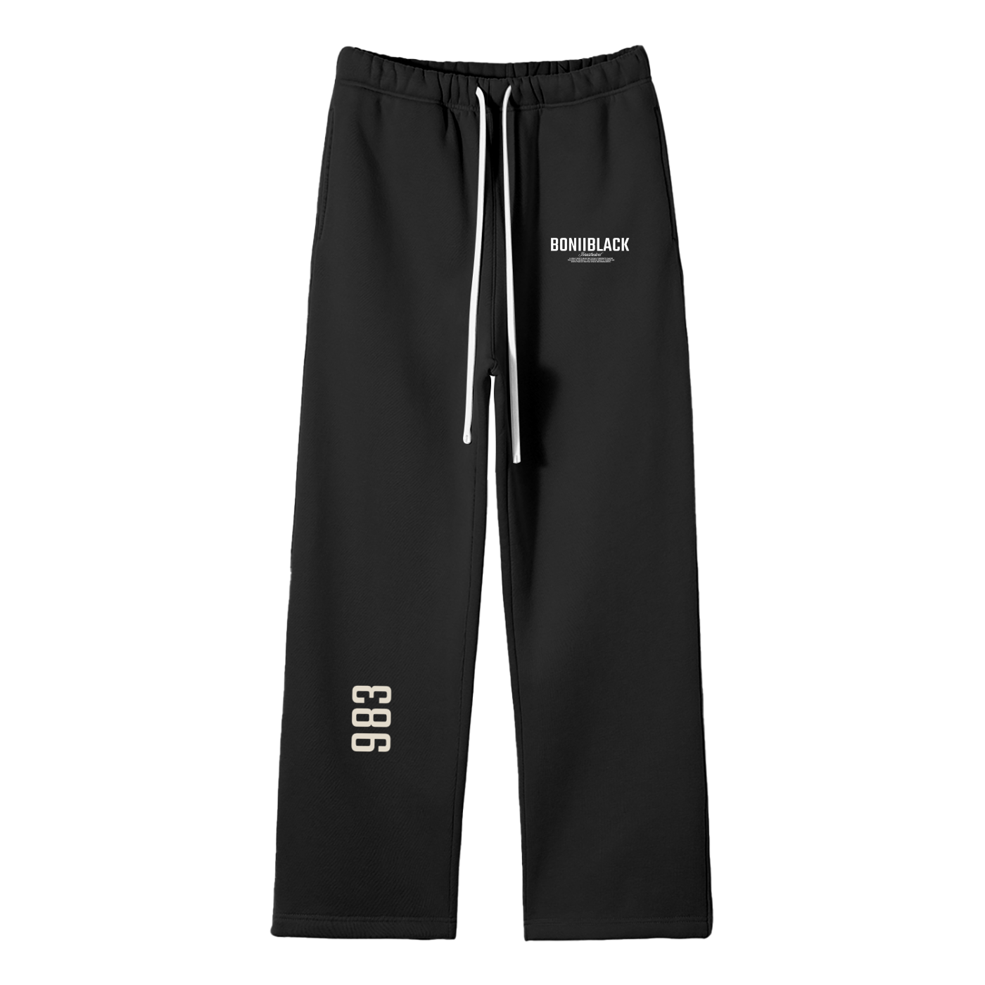 Unisex Solid Color Fleece Straight Leg Pants