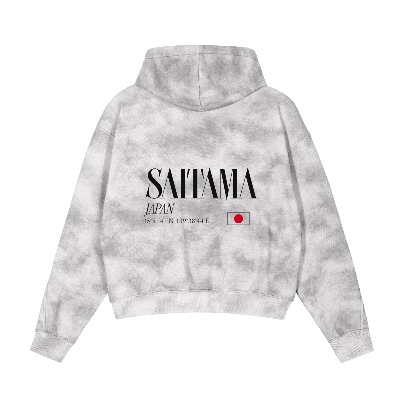 Dirty Washed Zip-Up Fleece Hoodie
